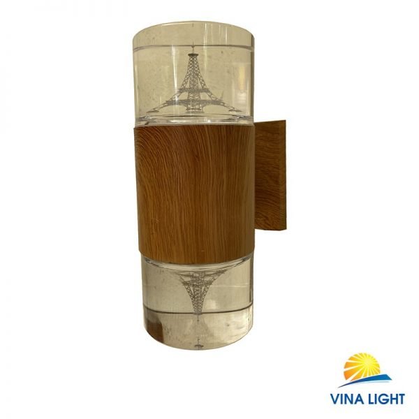 Đèn gắn tường chày Pha lê tháp Effel gỗ VL-1910-2YL